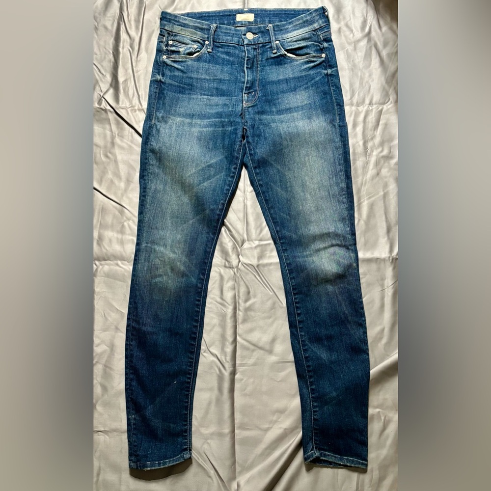 MOTHER The Looker Skinny Jeans "Double Trouble" Sz 30